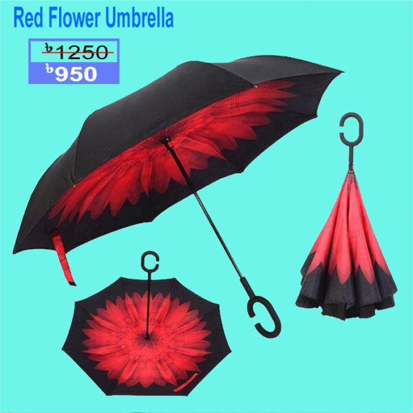 Red Flower Umbrella