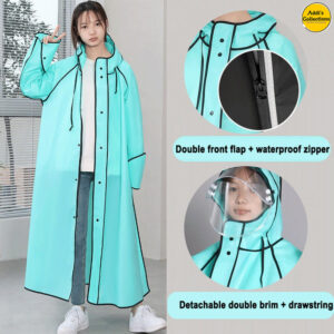 eco friendly hooded raincoat